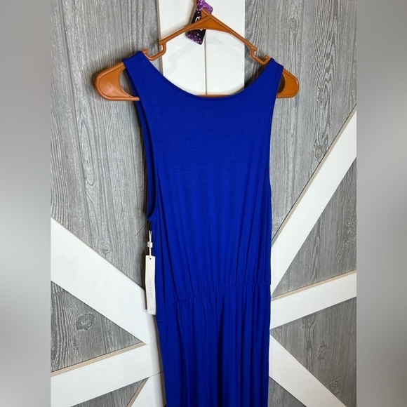 019. NWT CASLON Blue Maxi Dress Side Slit XS - Picture 5 of 11